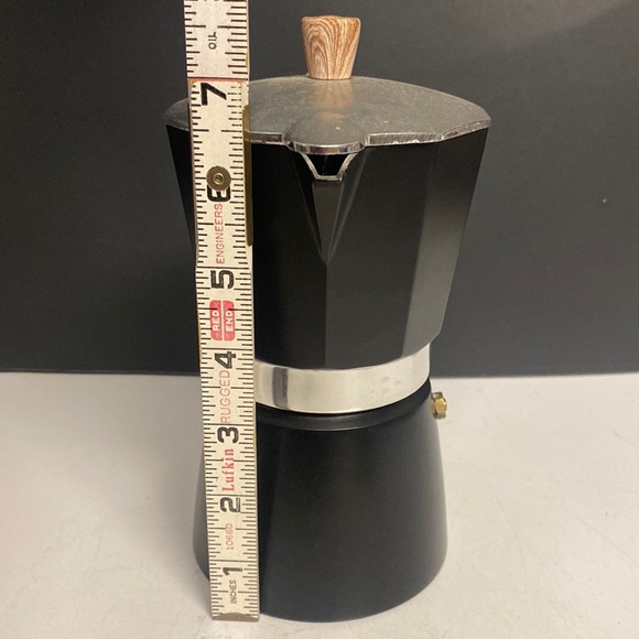Italian Gnali & Zani Stovetop Coffee MOKA Pot Espresso Maker ITALY Aluminum 6 C - Picture 4 of 15